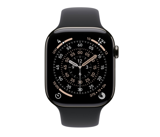 APPLE Apple Watch Series 11 GPS + Cellular 46mm Tytanowa koperta (łupkowy) + sportowa opaska (czarna)- rozmiar S/M - 1362440 - zdjęcie 2